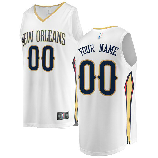 Maillot nba New Orleans Pelicans Association Edition Homme Custom 0 Blanc